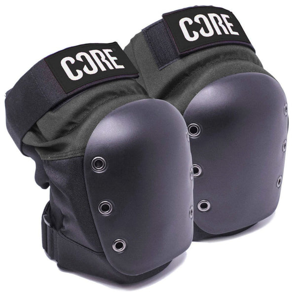 Core-Protection-Street-Pro-Knee-Pad-Black-Front-View