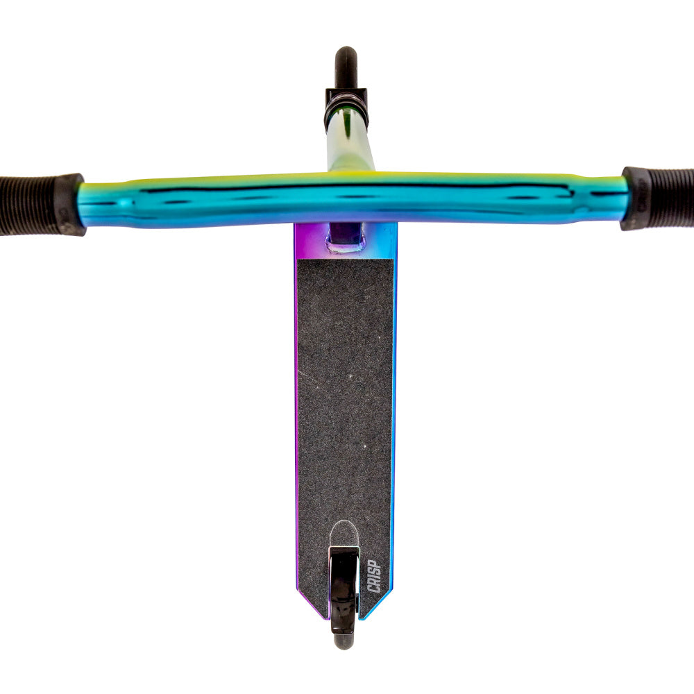 Crisp-Surge-Chrome-2020-Scooter-Blue_Green_Purple-Top-View-View