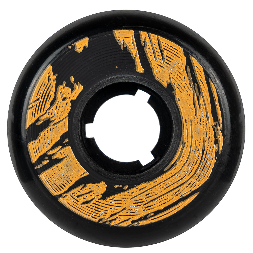Dead-56mm-Team-Black-Orange-95a-Inline-Skate-Wheel-Back-View