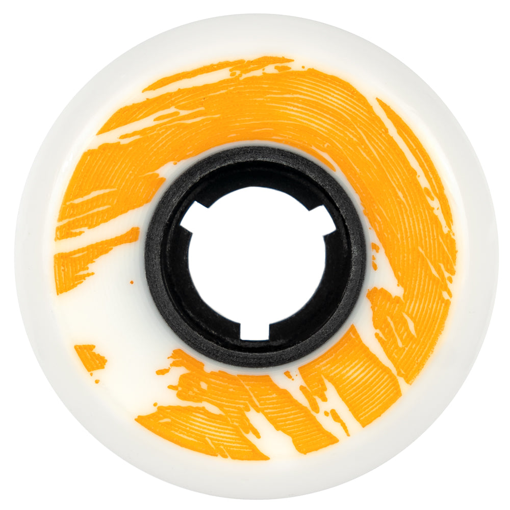Dead-56mm-Team-White-Orange-95a-Inline-Skate-Wheel-Back-View