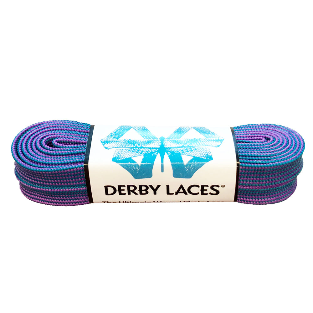 Derby-Laces-Teal-Stripe