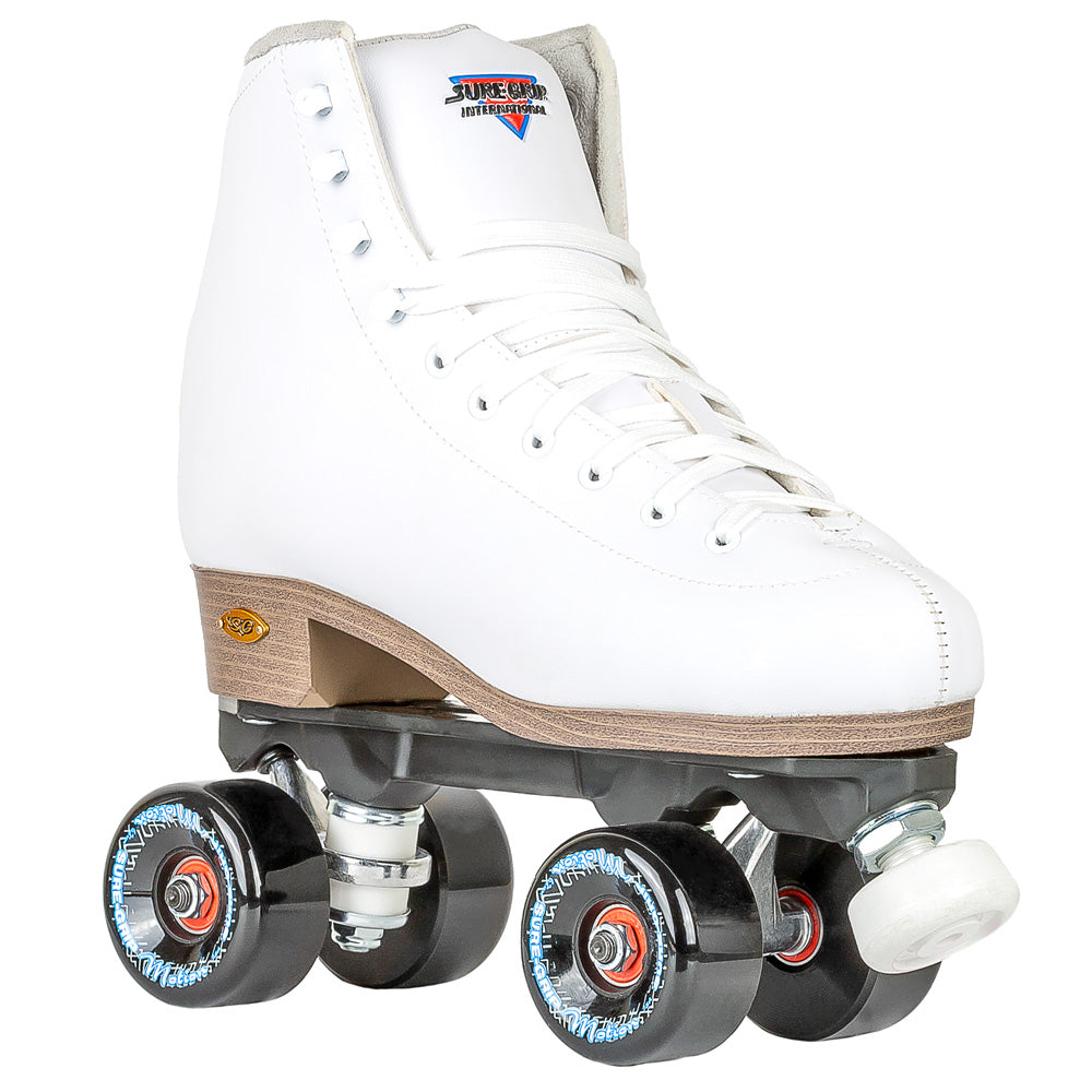 Sure-Grip-Fame-Roller-Skate-Outdoor-Motion-Wheels-White-Black