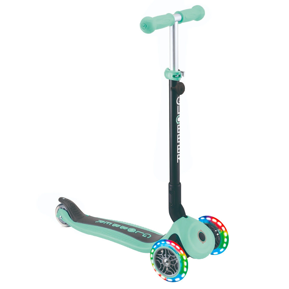 Globber-Go-Up-Foldable-Plus-Lights-Scooter--Mint-Scoot-Mode