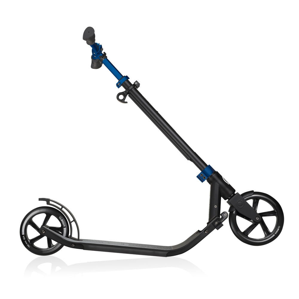 Globber-NL-205-180-Duo-Adult -Scooter-Blue-Half-Folded