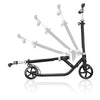 Globber-NL-205-180-Duo-Adult -Scooter-Grey-Folding-Side-View