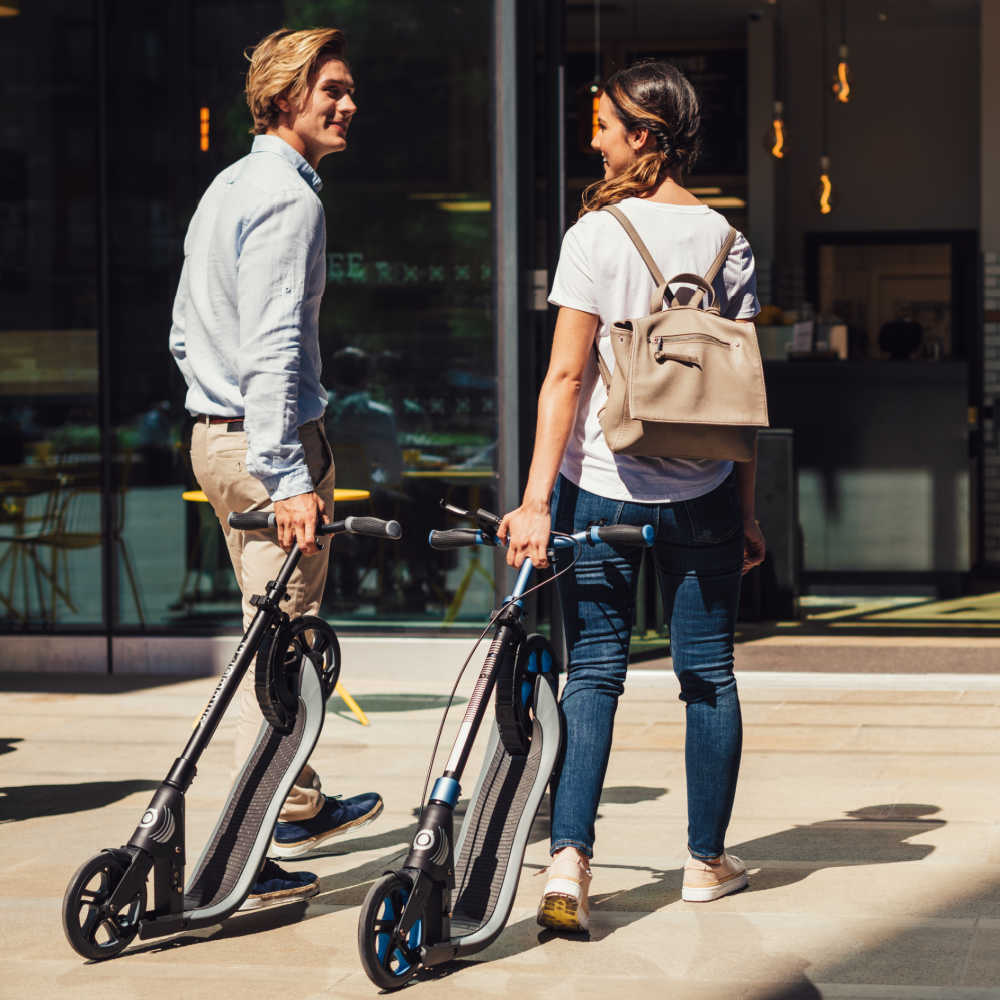 Globber-NL-205-Deluxe-Two-Adults-Towing-Their-Scooters