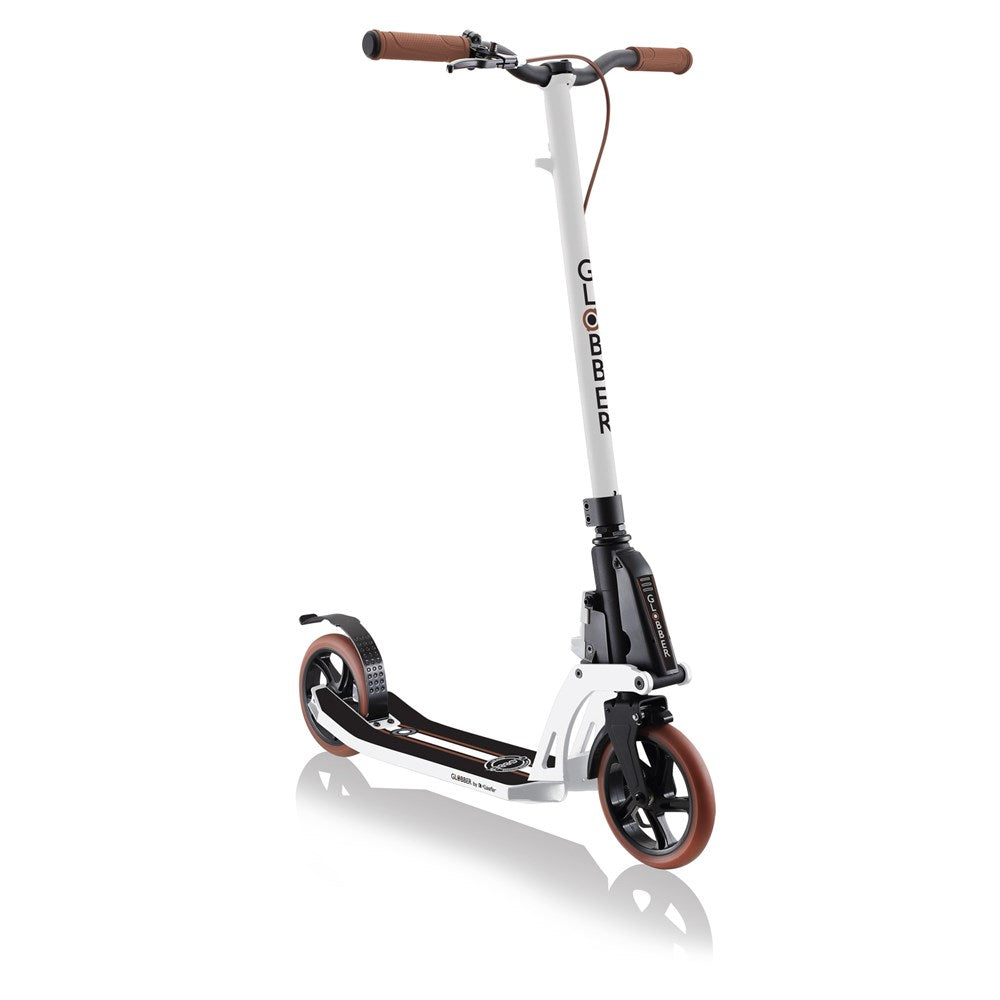 Globber-ONE-K-180-Deluxe-Scooter-Vintage-White-Front-View