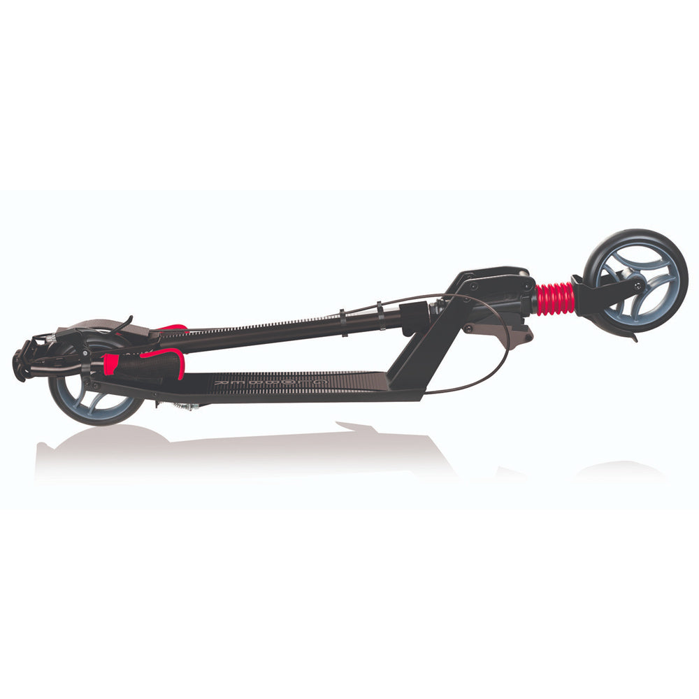 Globber-One-K-165-Scooter-Black-red-Folded