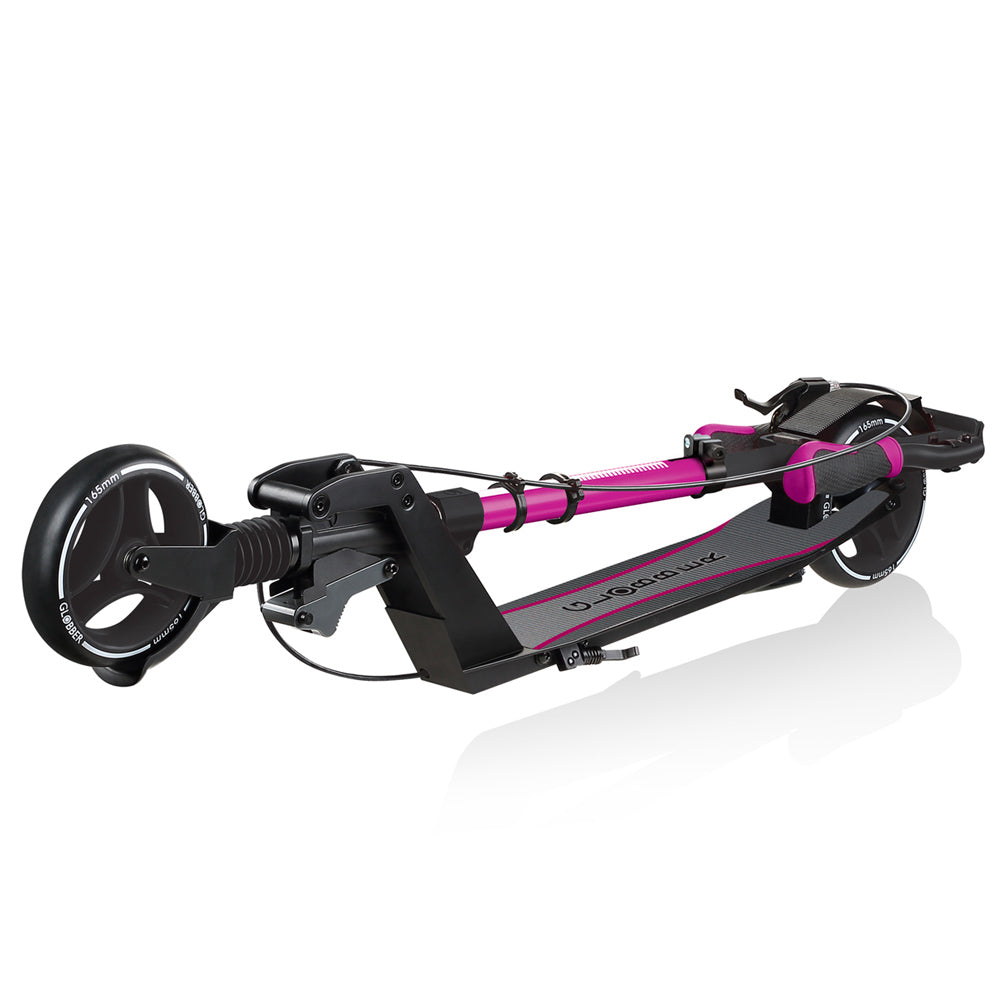 Globber-One-K-165-Scooter-Ruby-Folded