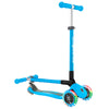 Globber-Primo-Foldable-Lights-Anodised-Bar-Scooter-Sky-Blue-Folded