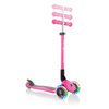 Globber-Primo-Lights-Foldable-Three-Wheel-Scooter-Deep-Pink