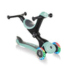 Globber-Primo-Lights-Foldable-Three-Wheel-Scooter-Mint-Rider-Options