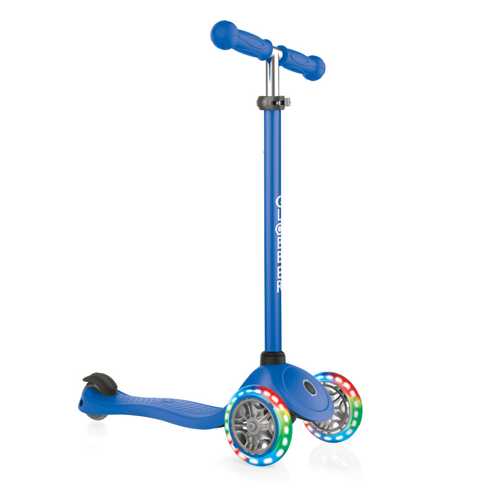 Globber-Primo-Lights-V3-Anodized-Bar-3-Wheel-Scooter-Navy