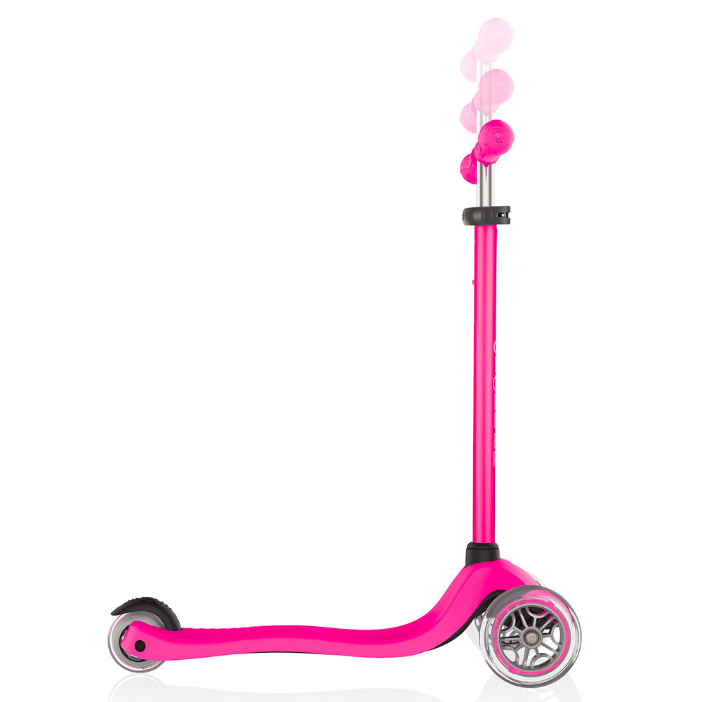 Globber-Primo-V2-Toddler-Scooter-Neon-Pink-Side-View