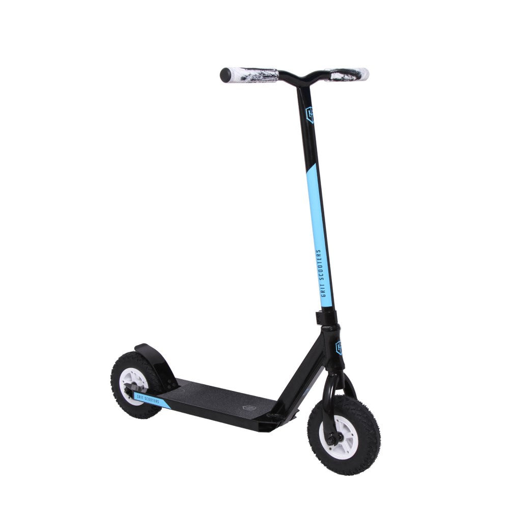 Grit-Dirt-Scooter-D1-Blue-White-Front-View