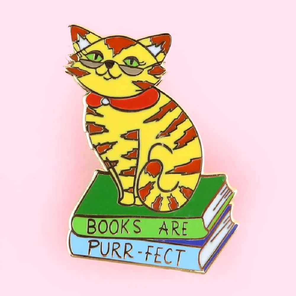 JUBLY-UMPH-Books-Are-Purrfect-Lapel-Pin
