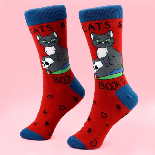 JUBLY-UMPH-Cats-And-Books-Socks