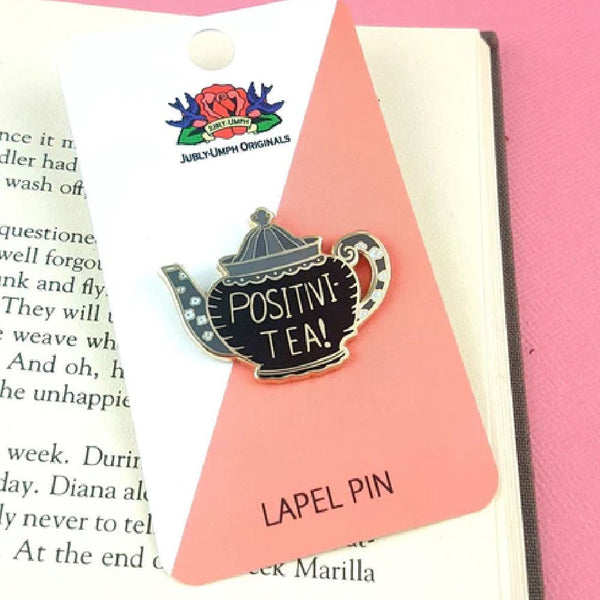 JUBLY-UMPH-Positivi-Tea-Lapel-Pin-On-Card