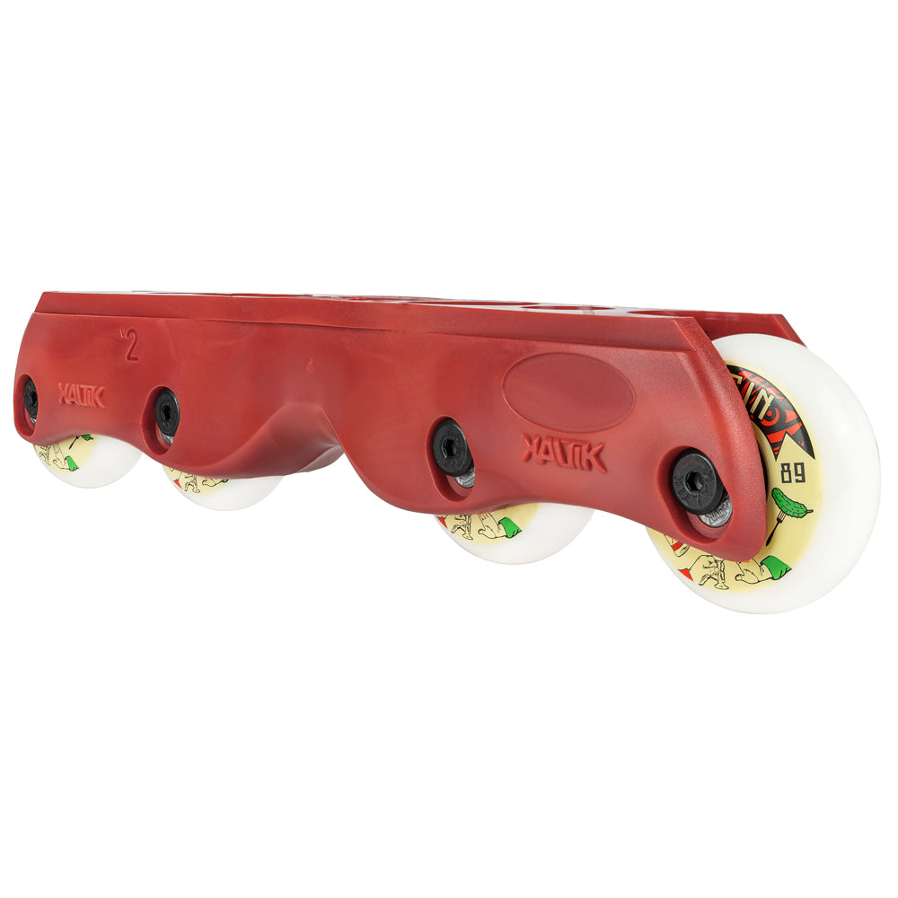 Kaltik-Flat-V2-Aggressive-Inline-Skate-Frame-Kit-REd