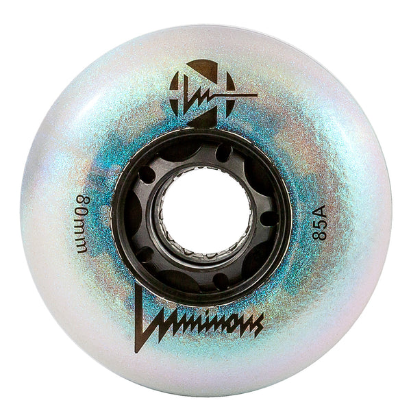 Luminous-80mm-Glitter-Inline-Skate-Wheels-Black-Pearl-85a