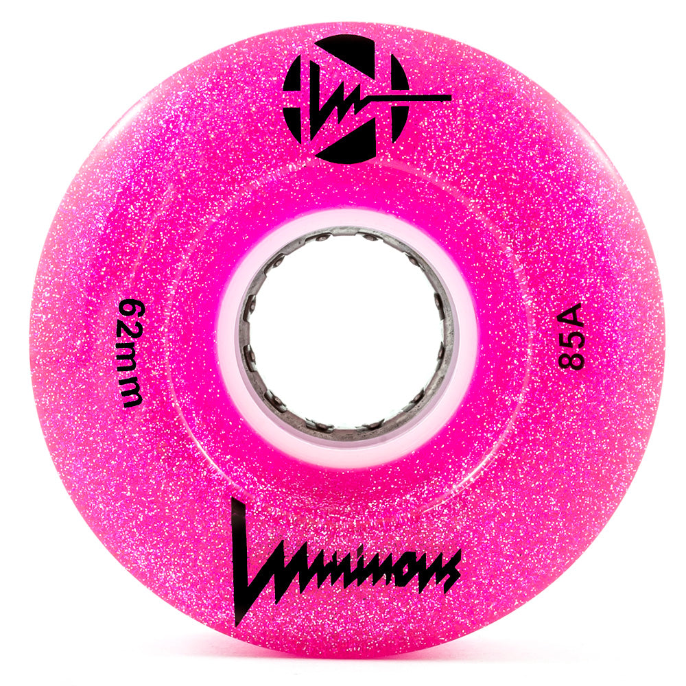 Luminous-LED-Quad-Roller-Skate-Glitter-Light-Up-Wheels-Pink