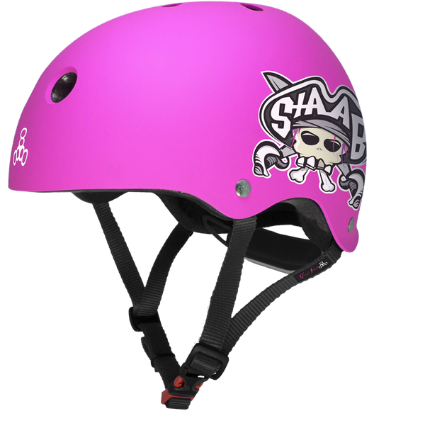 Lil8-Staab-Helmet-Pink-Side-View-Pirate-Graphic