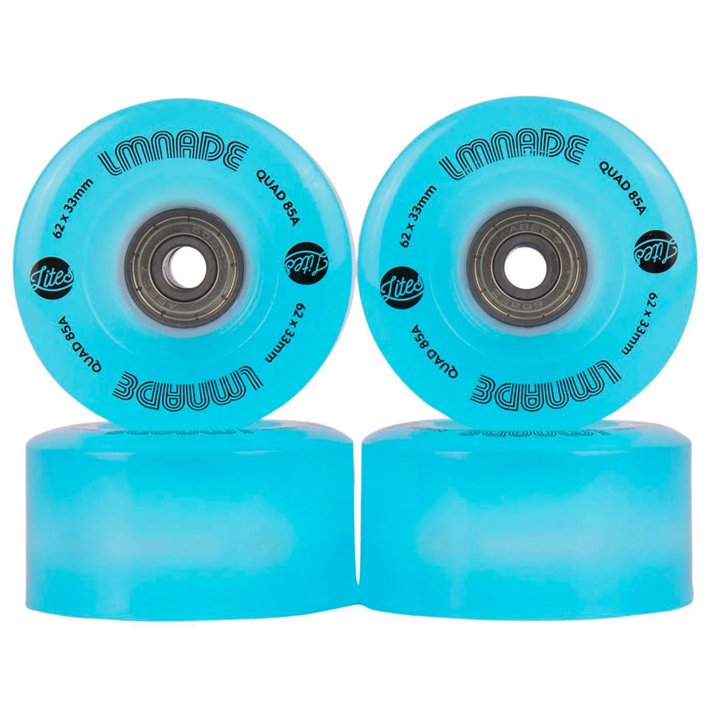 Lmnade-LED-Lites-Roller-Skate-Wheel-Bearings-Combo-4pack-Blue
