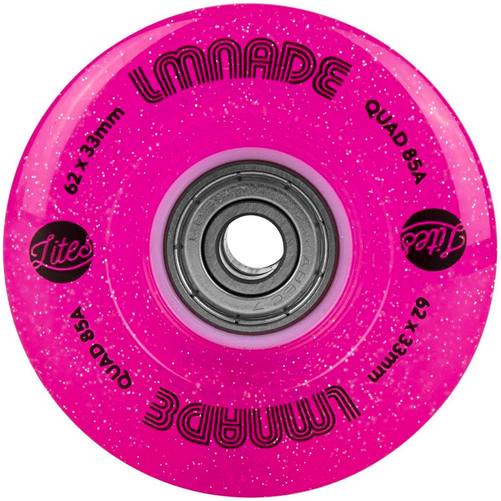 Lmnade-LED-Lites-Roller-Skate-Wheel-Bearings-Combo-Fuschia