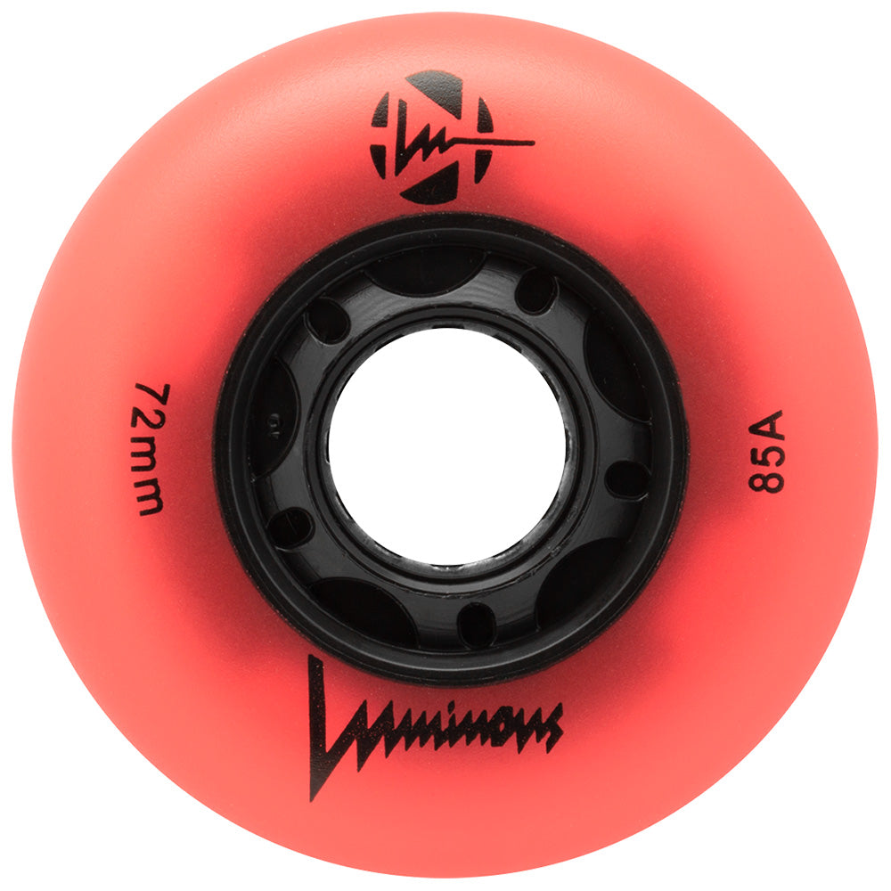 Luminous-72mm-Glow-Inline-Skate-Wheels-Coral-85a