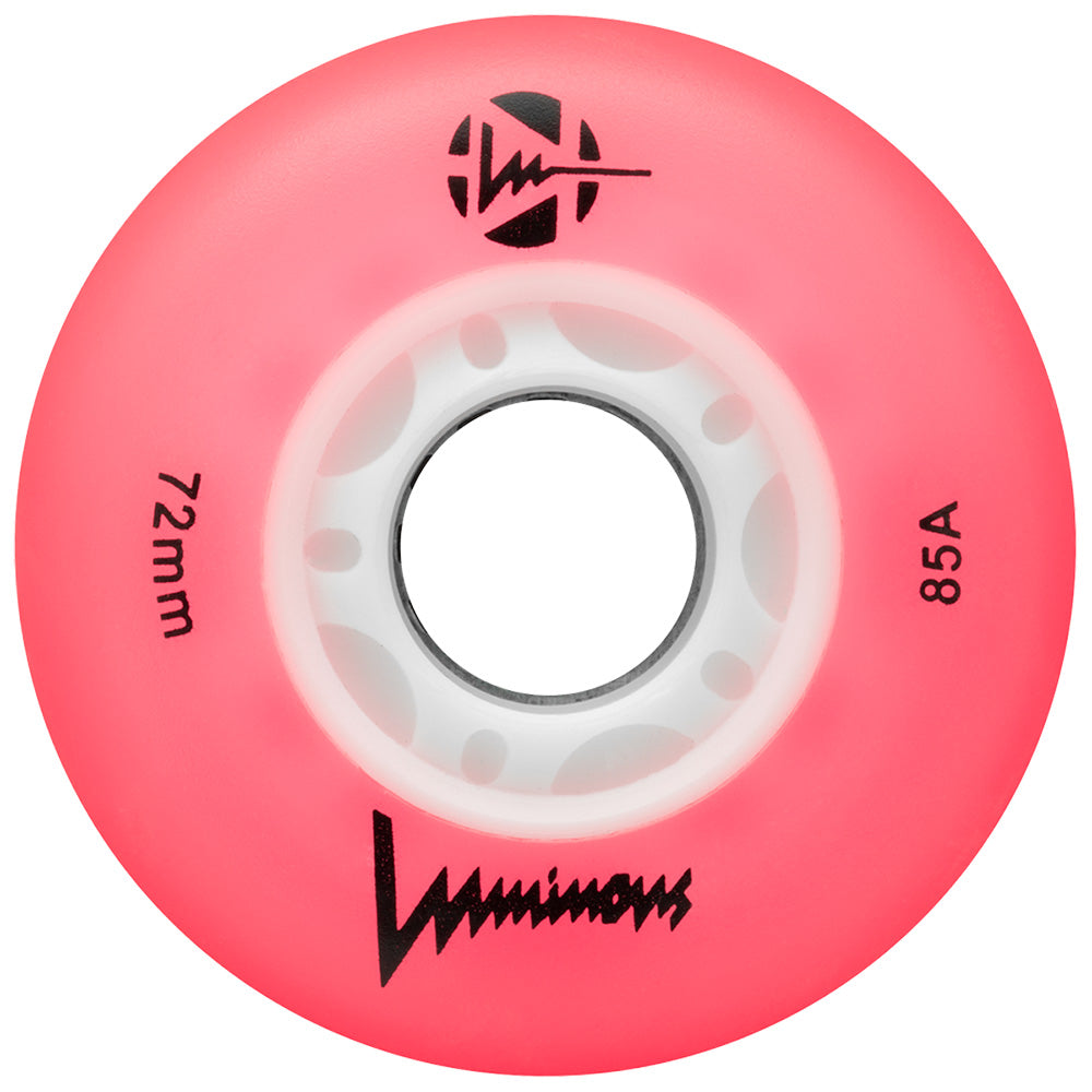 Luminous-72mm-Inline-Skate-Wheels-Pink-85a