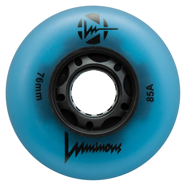 Luminous-76mm-Glow-Inline-Skate-Wheels-Blue-85a