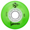Luminous-76mm-Inline-Skate-Wheels-Green-85a