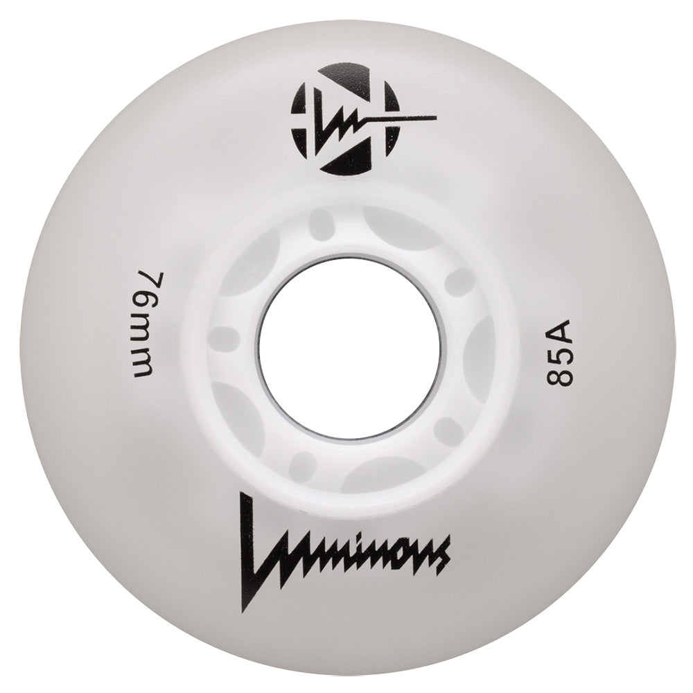 Luminous-76mm-Inline-Skate-Wheels-White-85a