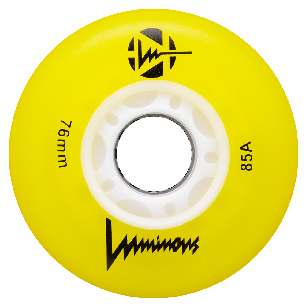 Luminous-76mm-Inline-Skate-Wheels-Yellow-85a