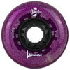 Luminous-80mm-Glitter-Inline-Skate-Wheels-Purple-Haze-85a