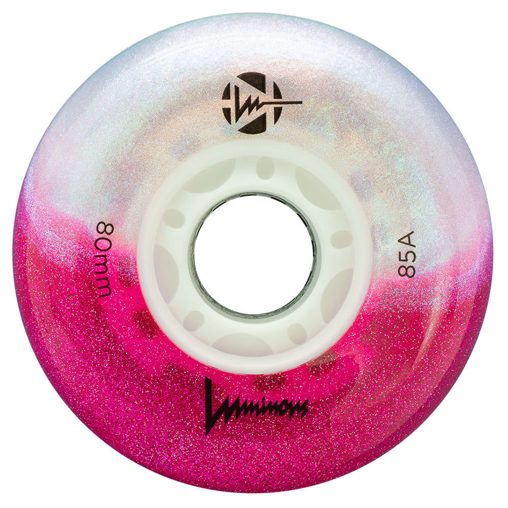 Luminous-80mm-Glitter-Inline-Skate-Wheels-Cotton-Candy-85a