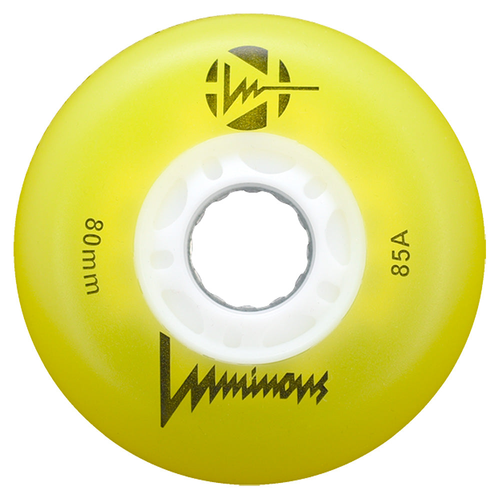 Luminous-LED-80mm-Inline-Skate-Wheel-Yellow-85a