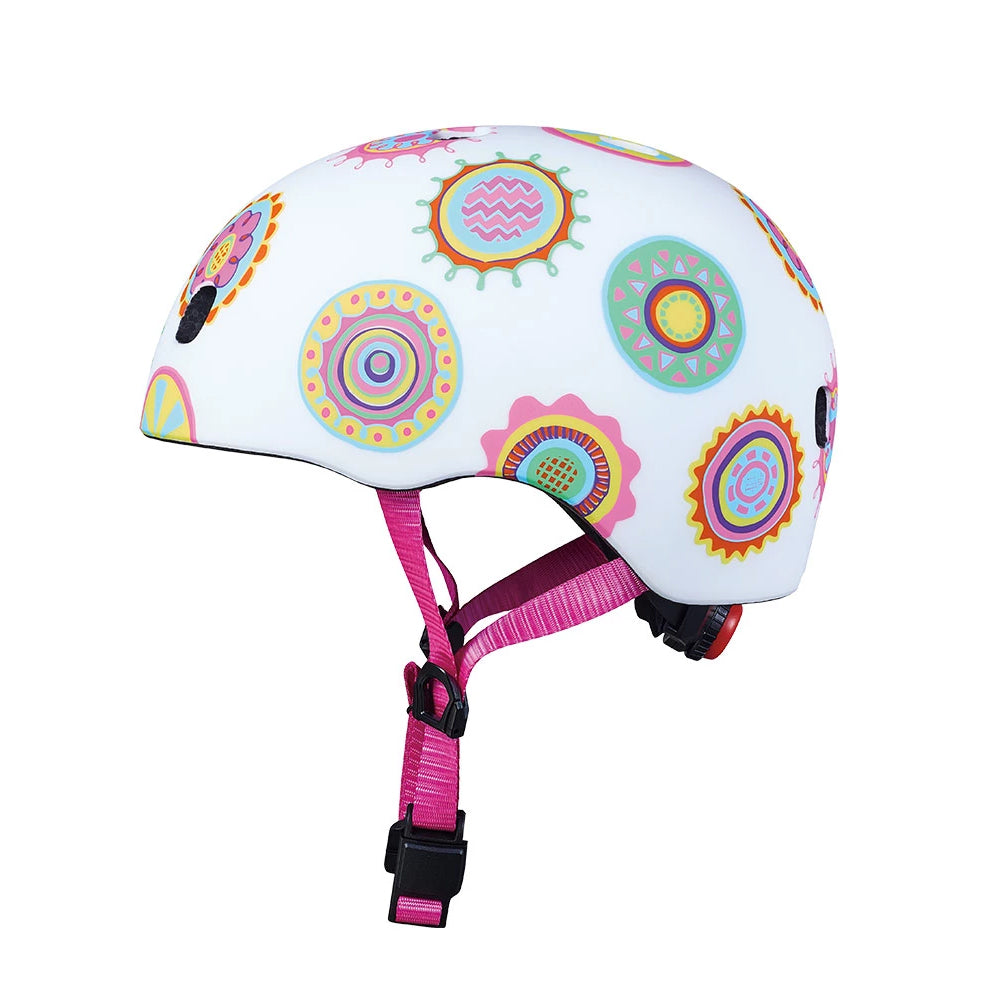 Micro-Patterned-LED-Bike-Rated-Helmet-Side-Doodle-Dots