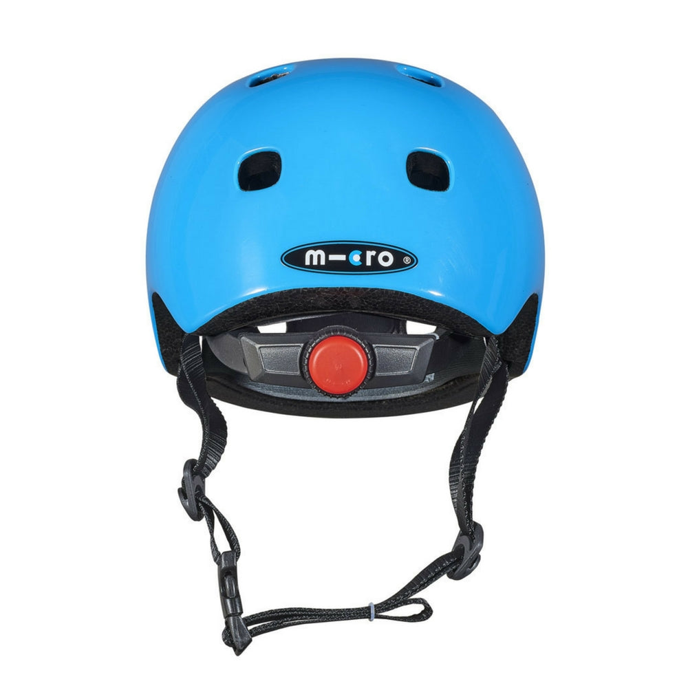 Micro-LED-Adjustable-Scooter-Helmet-Blue-Rear
