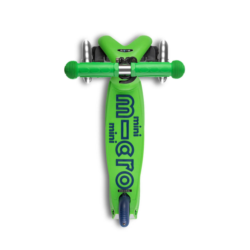 Micro-Mini-Deluxe-LED-Scooter-Green-Top-View