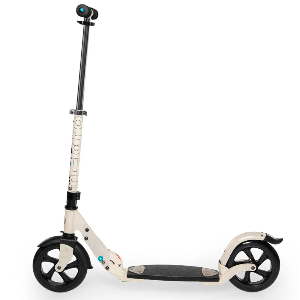 Micro-Scooters-Flex-Plus-Scooter-Cream-Side-View