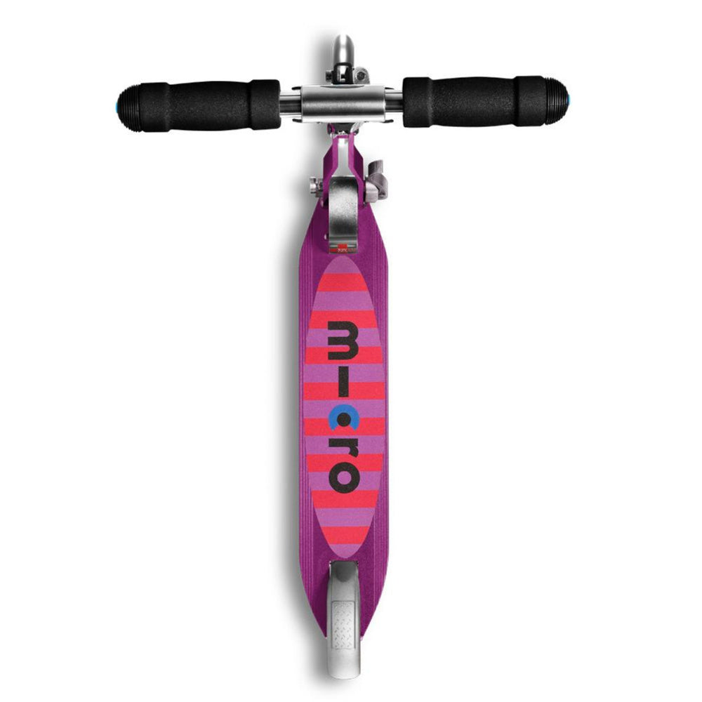 Micro-Sprite-LED-Kick-Scooter-Purple-Stripe-Top-View