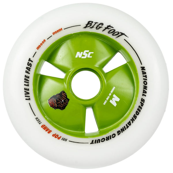 NSC-Big-Foot-110mm-Green-Hub-indoor-Speed-Inline-Skating-Wheel