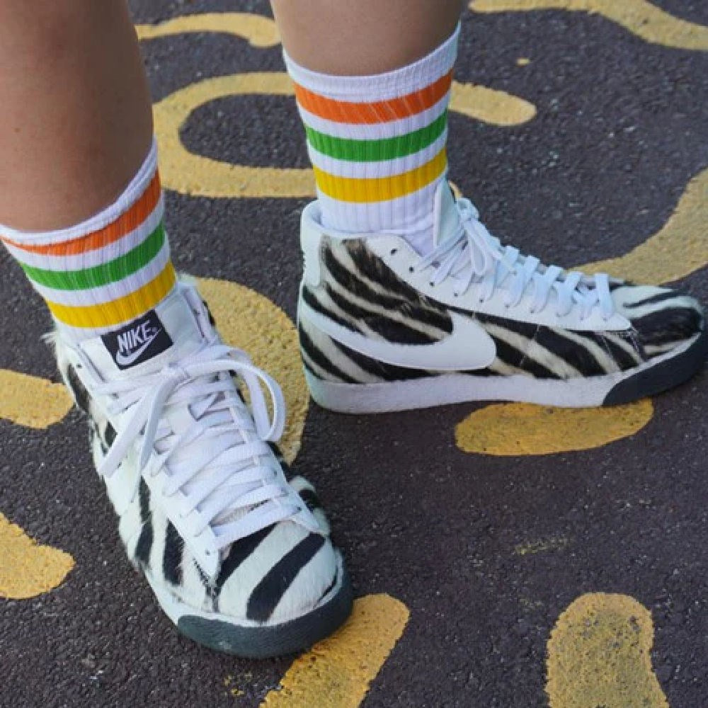 Old-School-Baby-Pine-Lime-Socks-In-Shoes