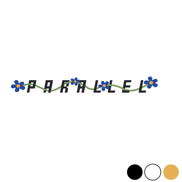 Parallel-Flower-Text-Logo-Tee