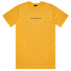Parallel-Flower-Text-Logo-Tee-Yellow-Front-View