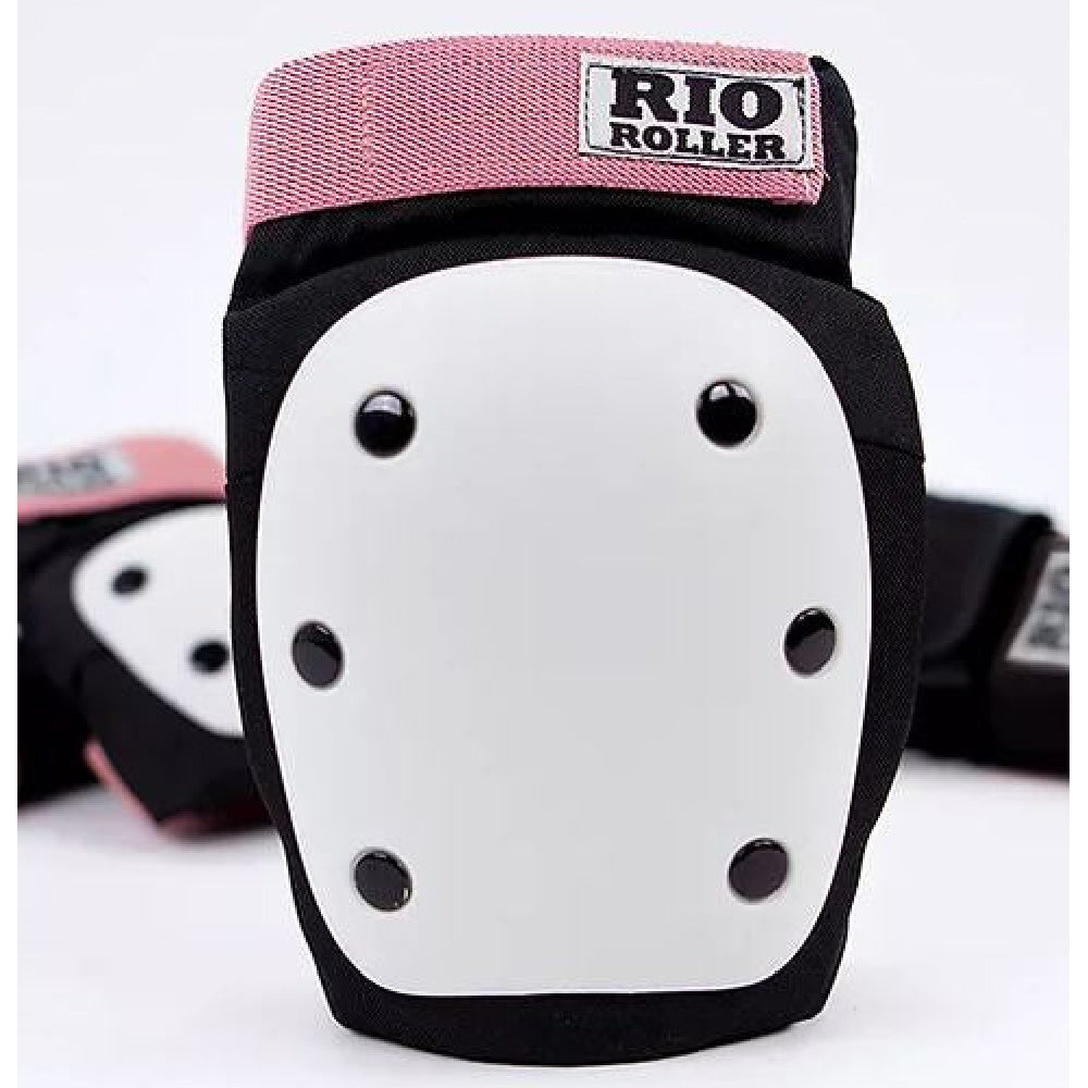 RIO-Triple-Pad-Set-Front-Black/Rose-Knee