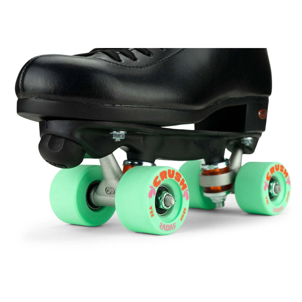 Radar-Crush-Rollerskate-Wheel-Seafoam-88a-on-skates
