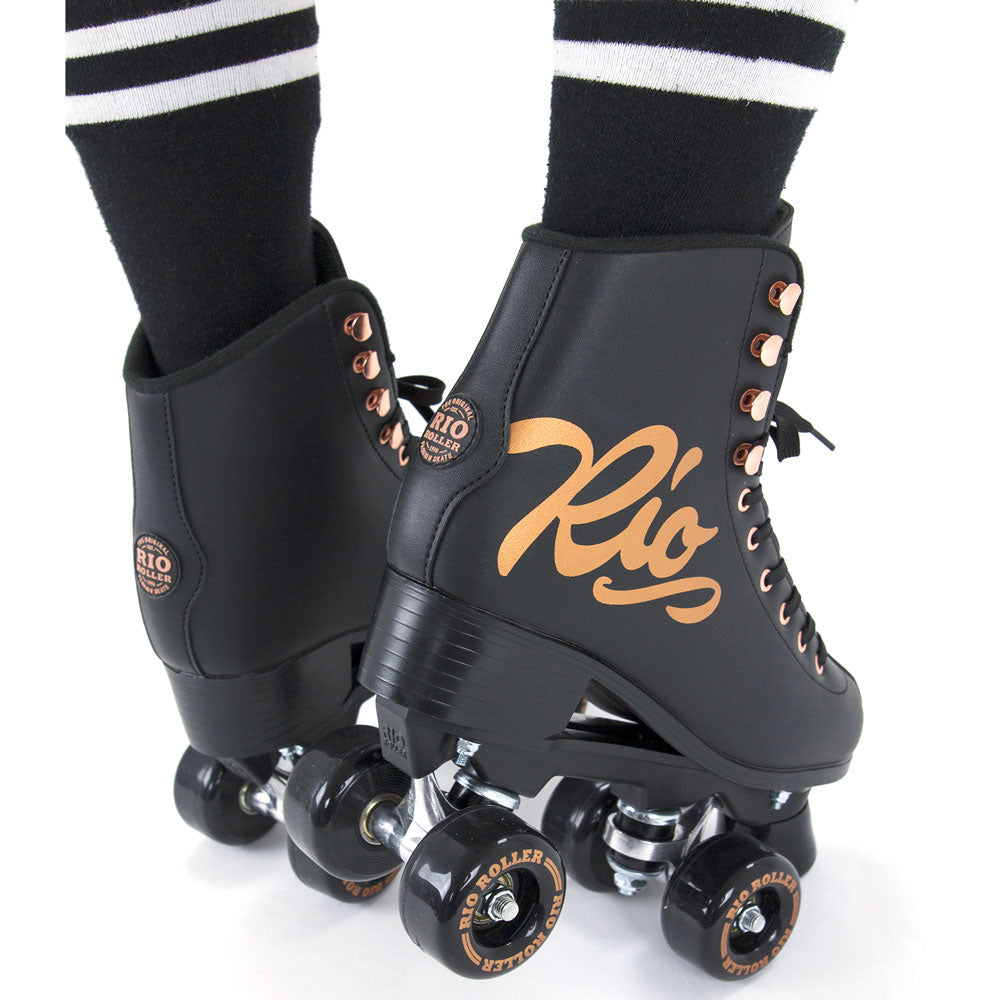 Rio-Rose-Skate-Black-Back-In-Use