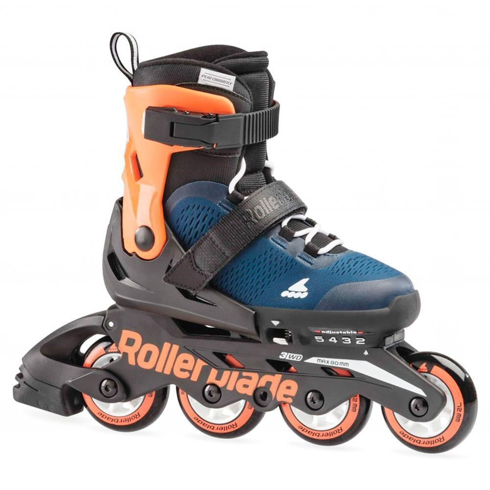 Rollerblade-Microblade-2020-Midnight-Blue-Warm-Orange-Side-View